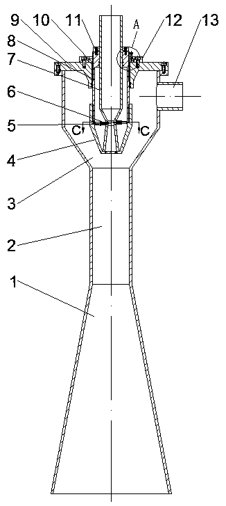 Throat area adjustable static momentum-enhanced ejector