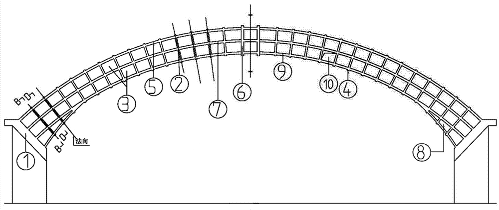 Reinforced Concrete Chamber Panel Lattice Rotating Curved Dome Structure