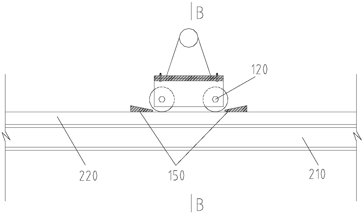 A grid high-altitude bulk sliding platform and high-altitude bulk construction method