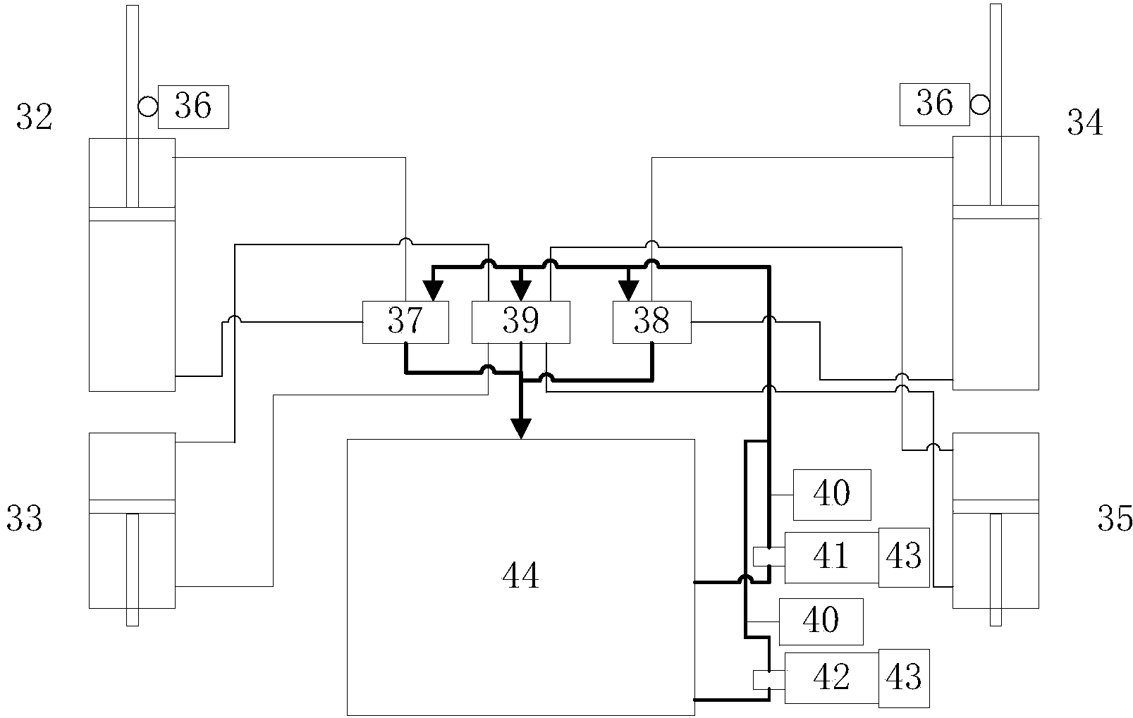 Duplex hydraulic packer of papermaking-method reconstituted tobacco production line and working method thereof