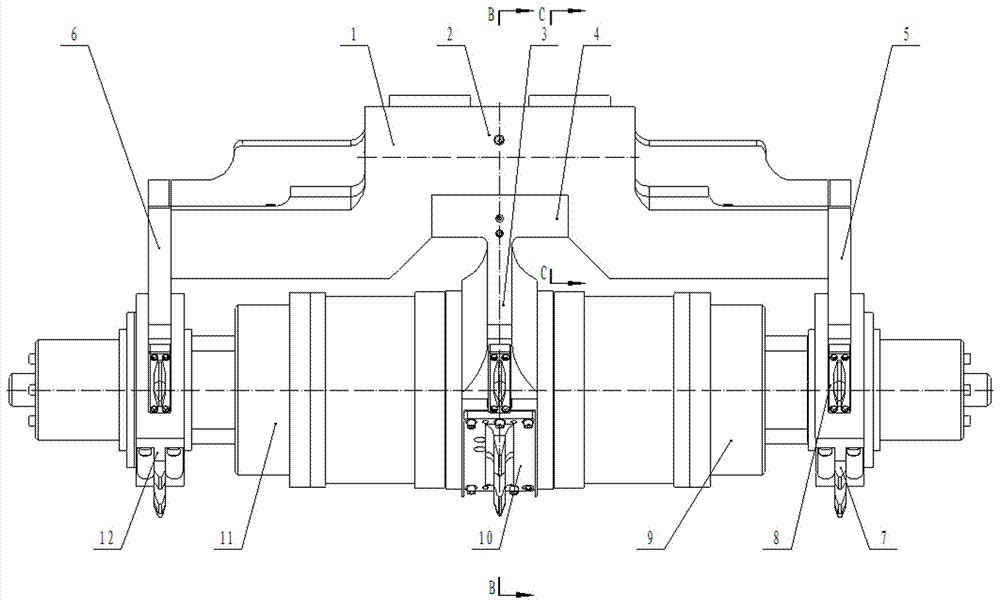 A reducer for a cutting device of a bolter mining unit