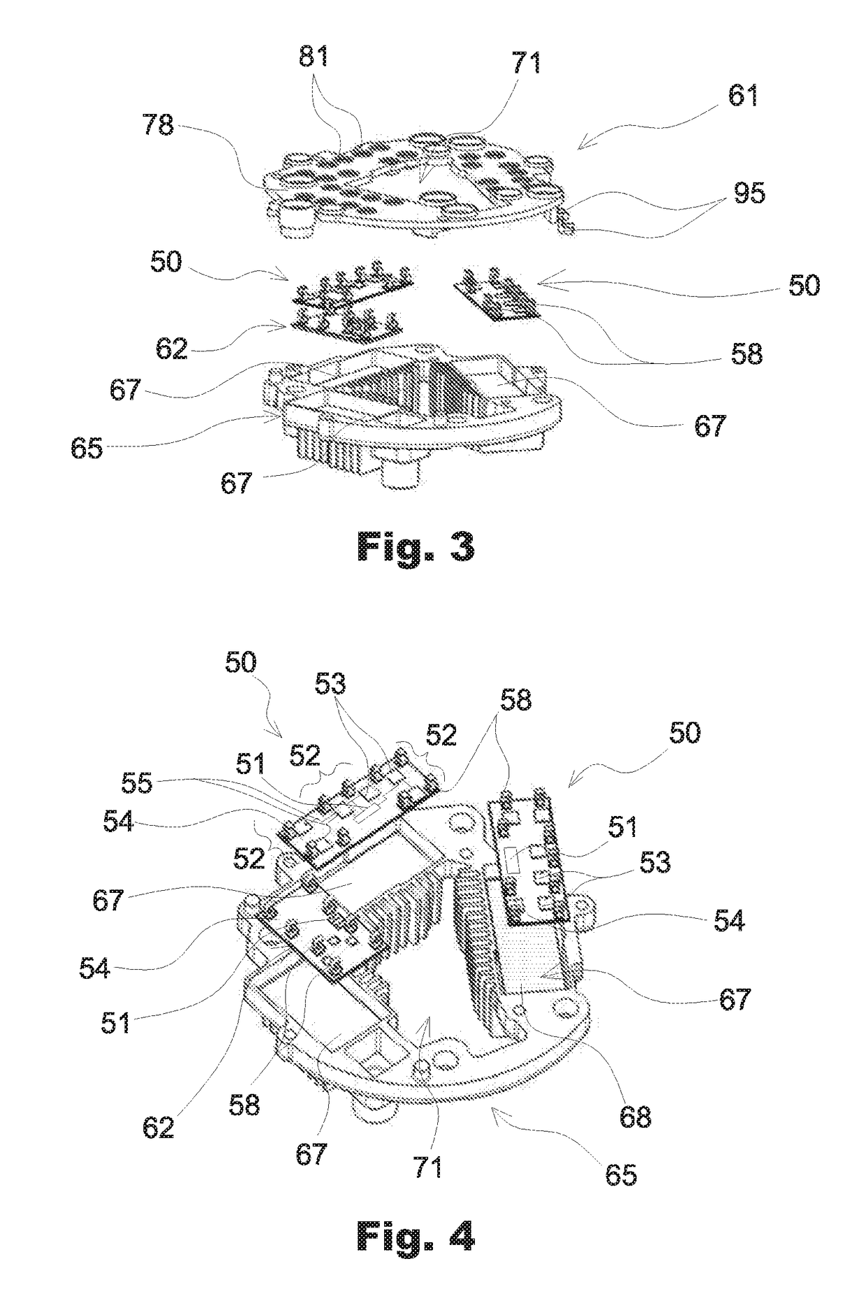 Rotary electrical machine with improved power electronics