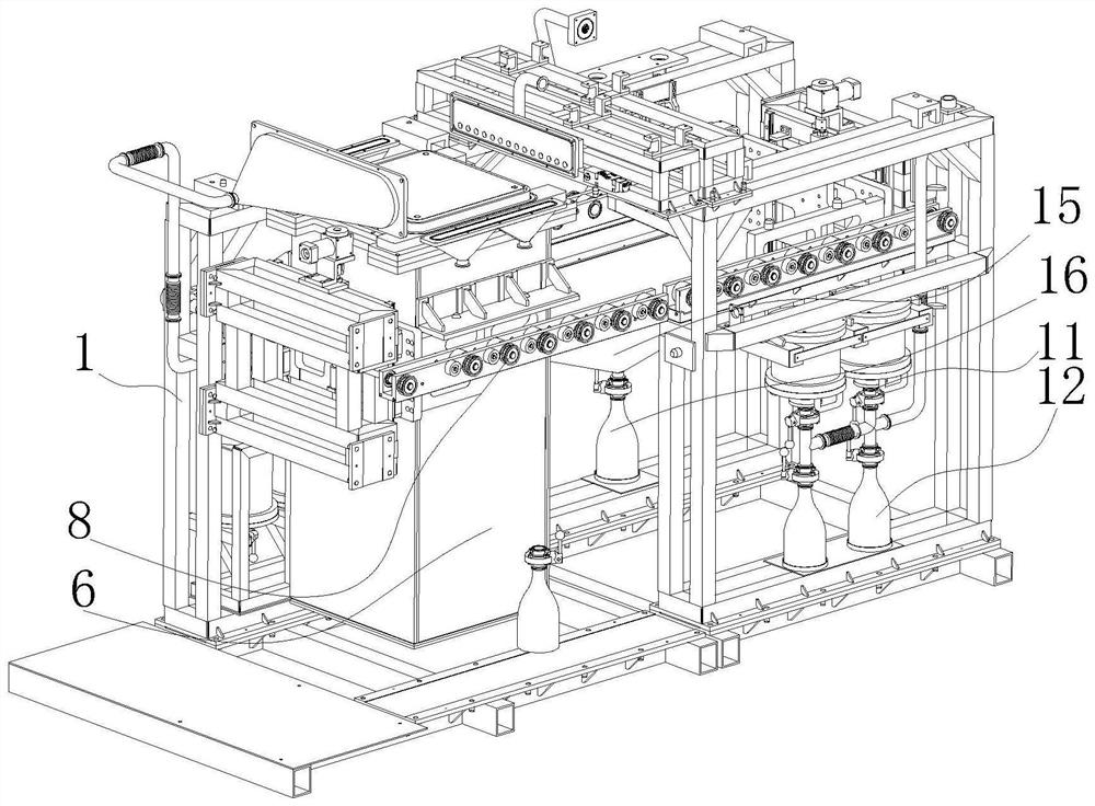 Selective laser melting equipment with reciprocating type conveying rail