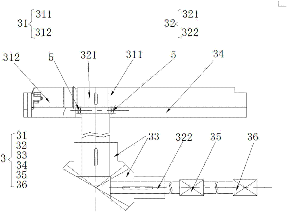 Device for adjusting sail angle and adjusting method