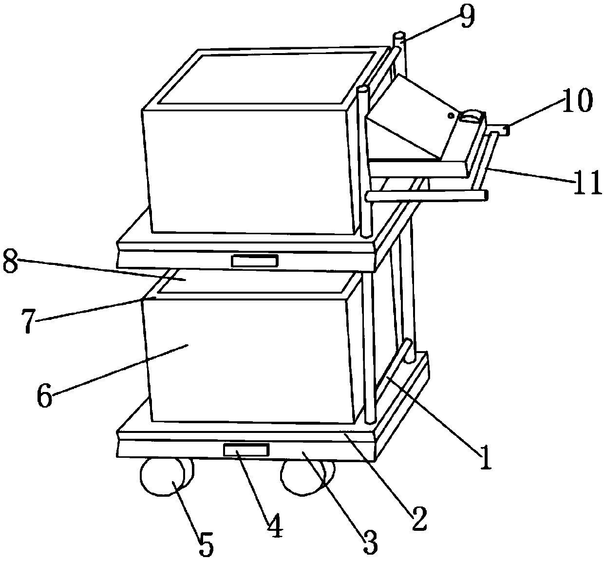 Novel automatic logistics transport vehicle