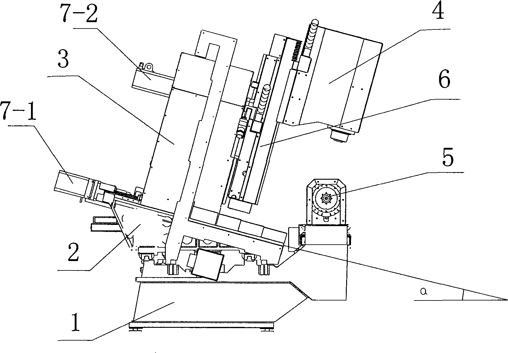 Five-axle linked blade processing center