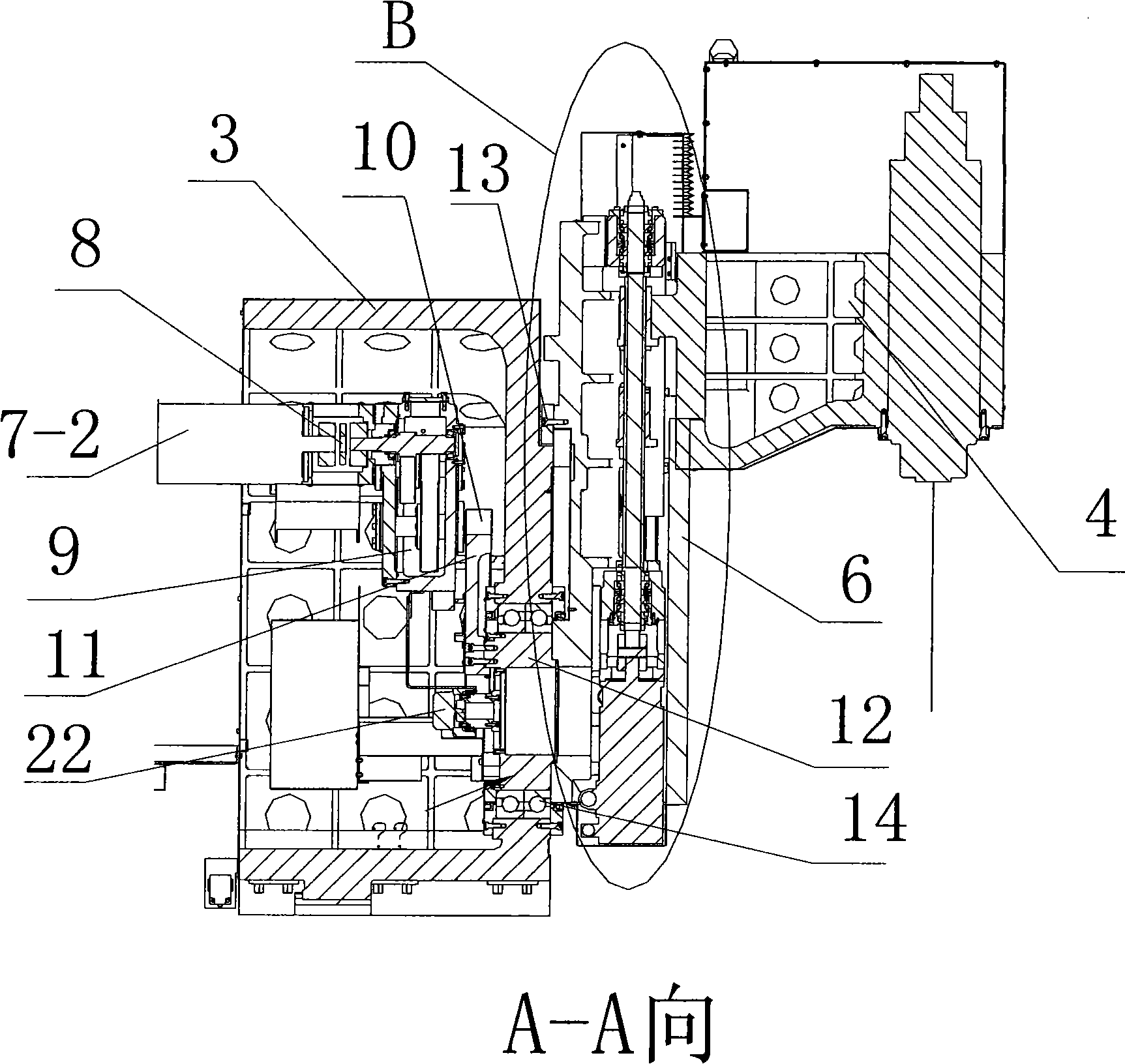 Five-axle linked blade processing center