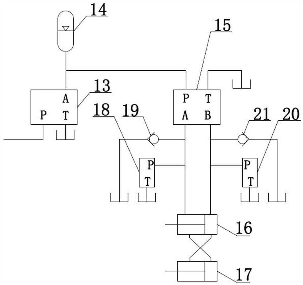 Energy-saving and reliable scraper hydraulic system