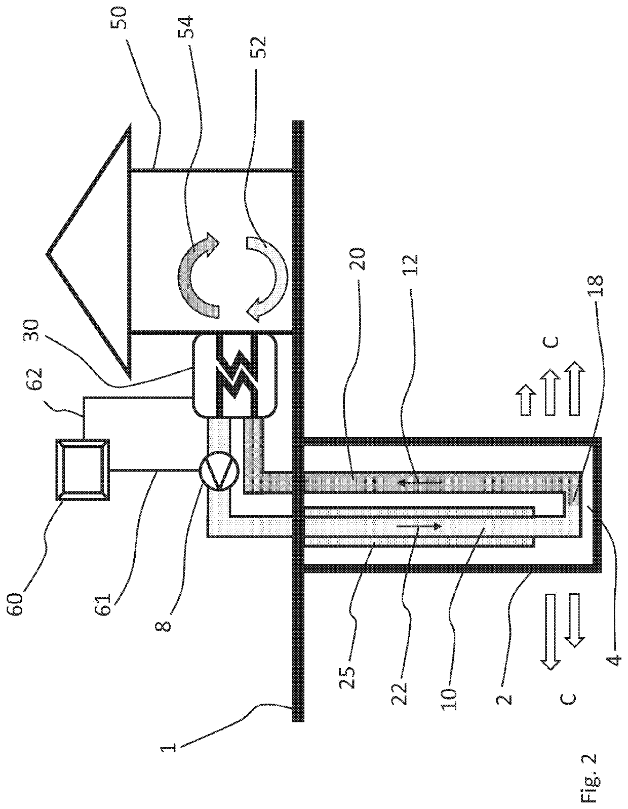 Geothermal heat exchanger, geothermal heat arrangement and method for charging thermal energy into ground