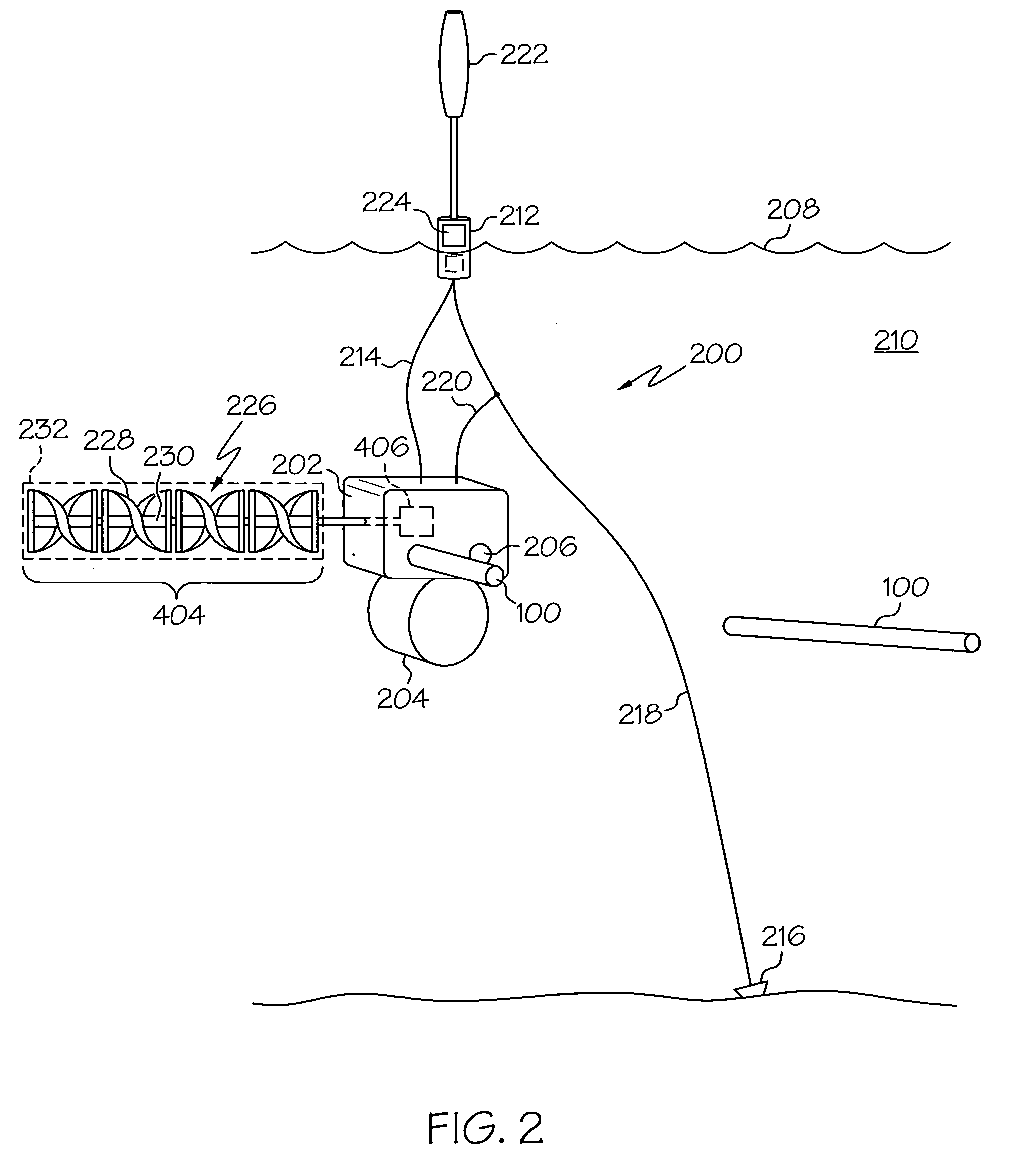 Unmanned underwater vehicle turbine powered charging system and method