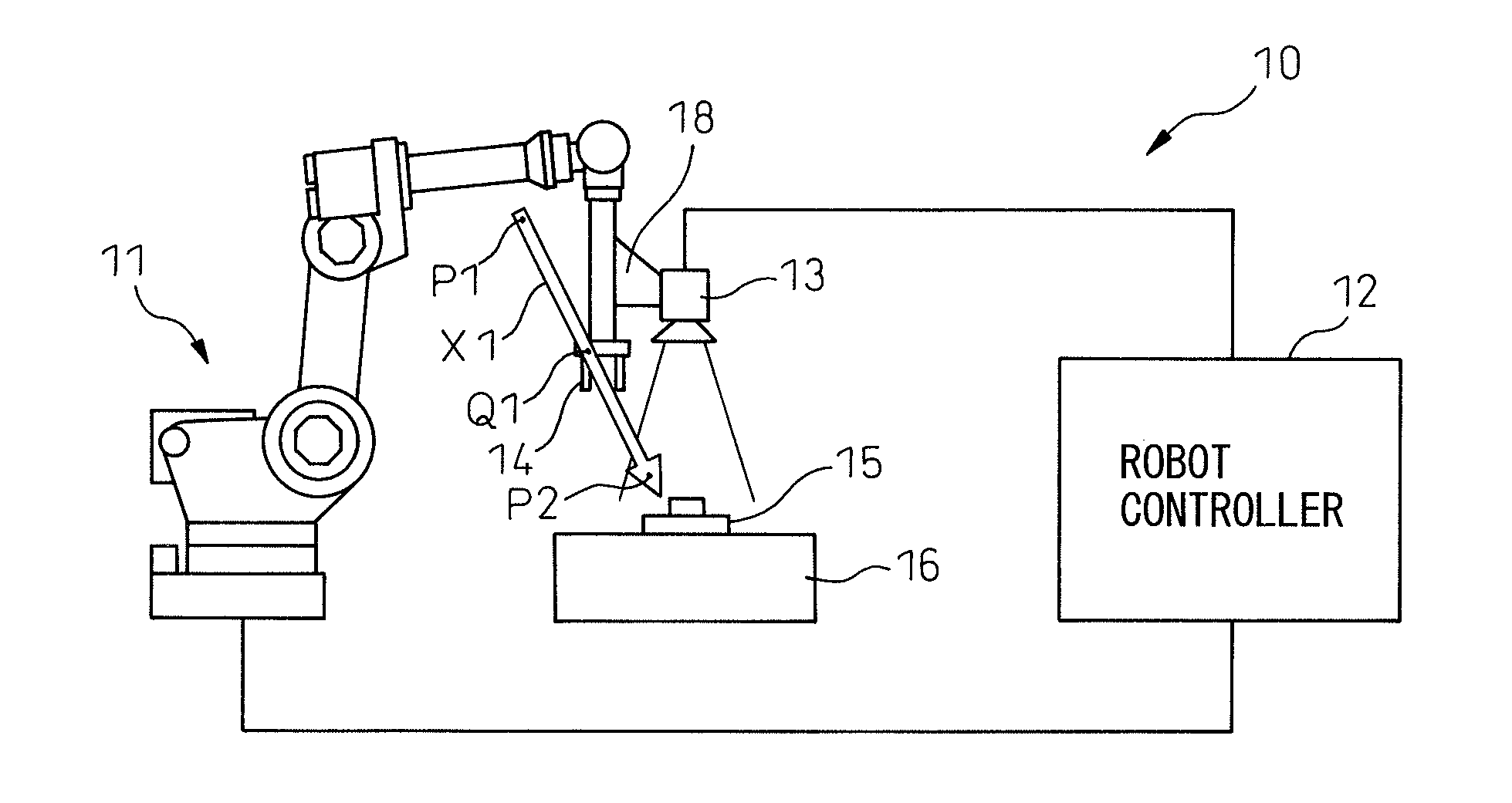 Robot system comprising visual sensor