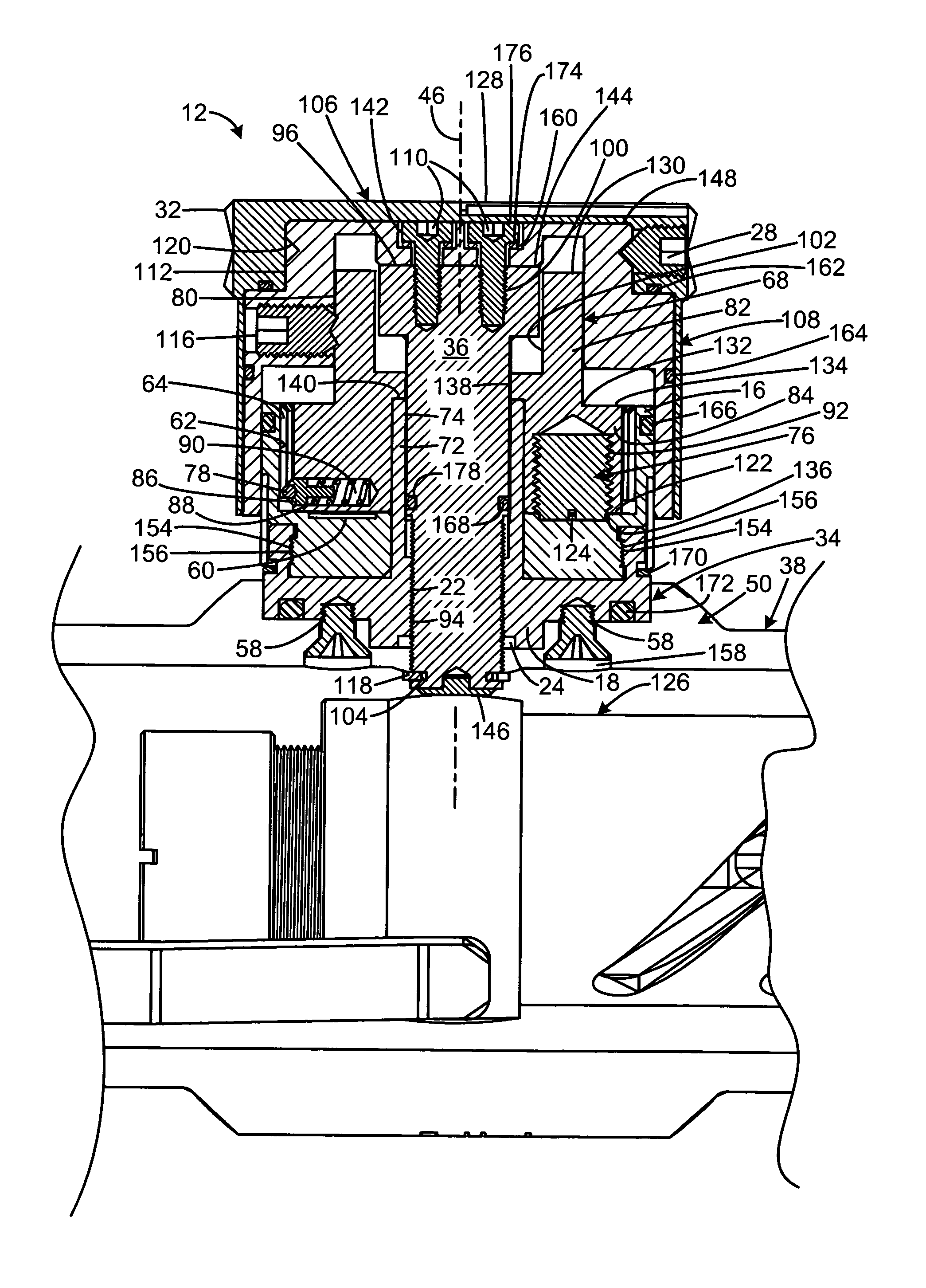 Rifle scope with adjustment stop