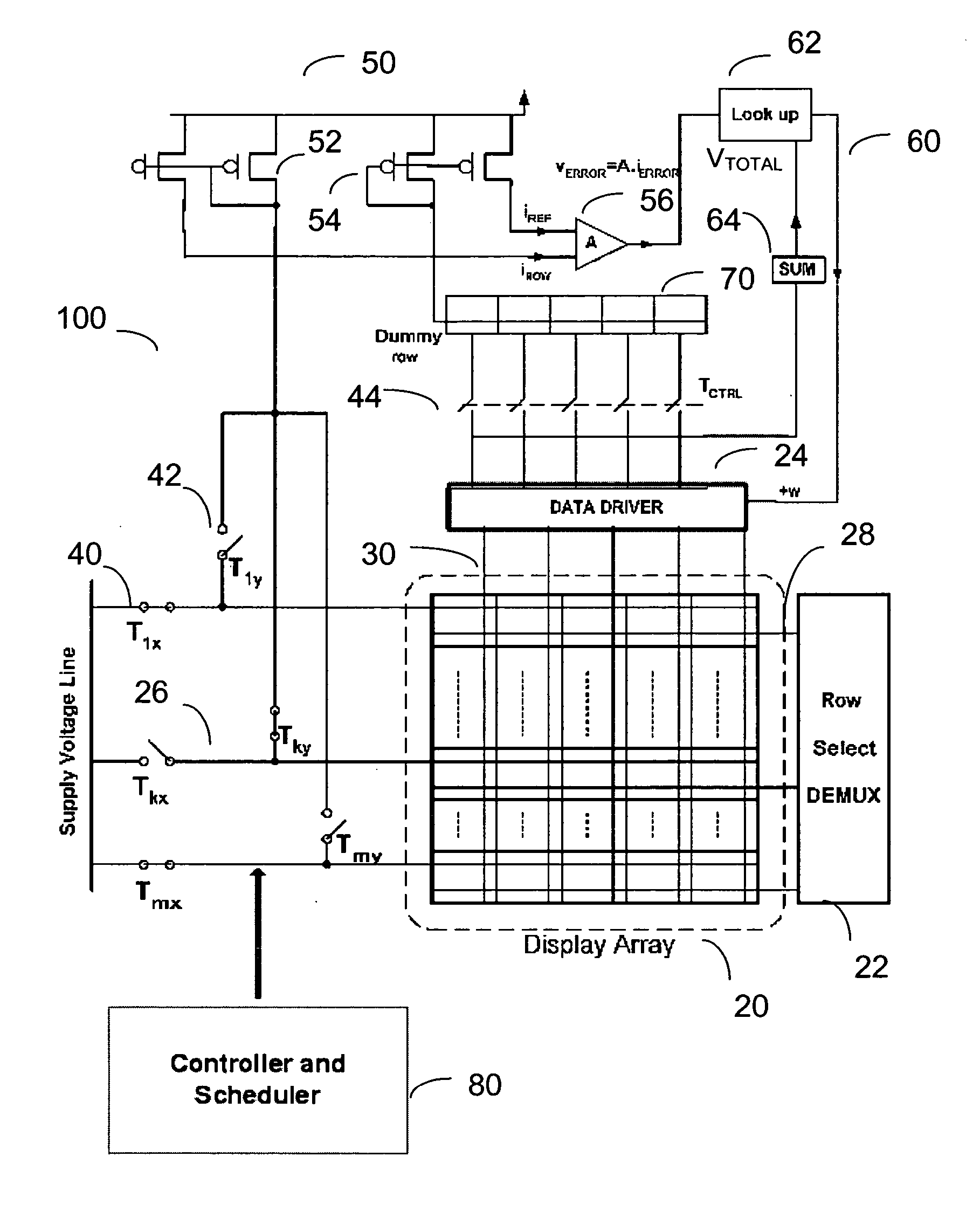 Method and system for calibrating a light emitting device display