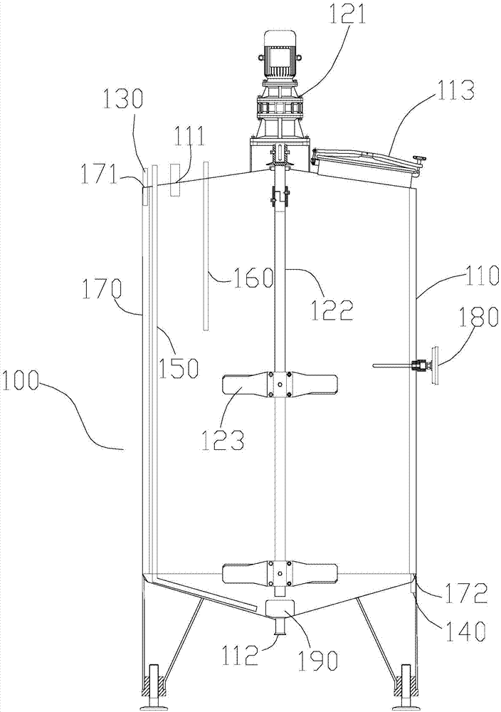 Alcohol fermentation tank, alcohol fermentation system and alcohol fermentation process