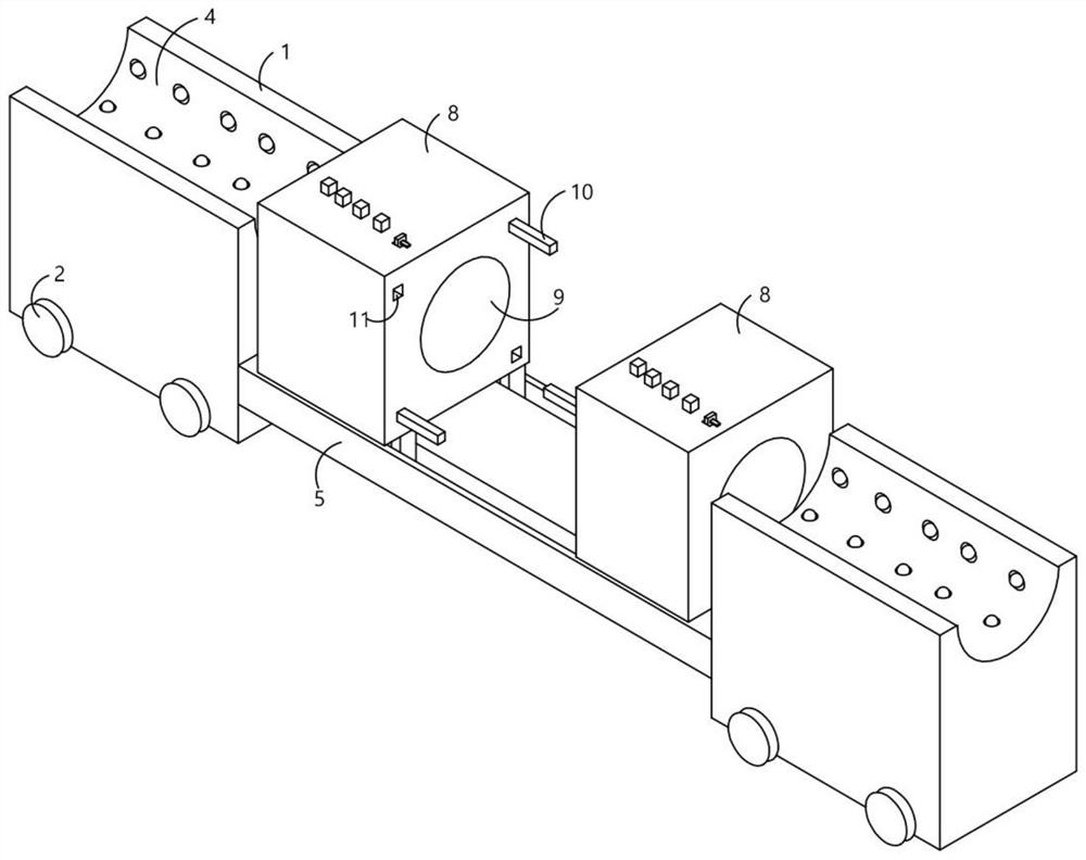 Large-diameter pipeline welding device