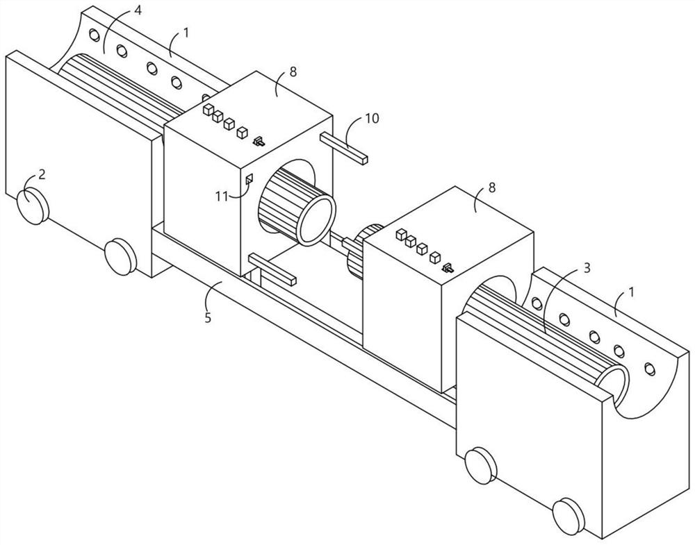 Large-diameter pipeline welding device