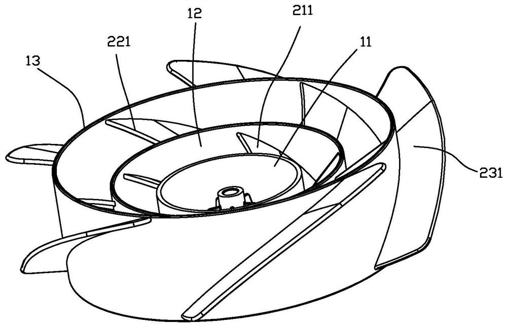 Three-layer fan blade and air circulation fan