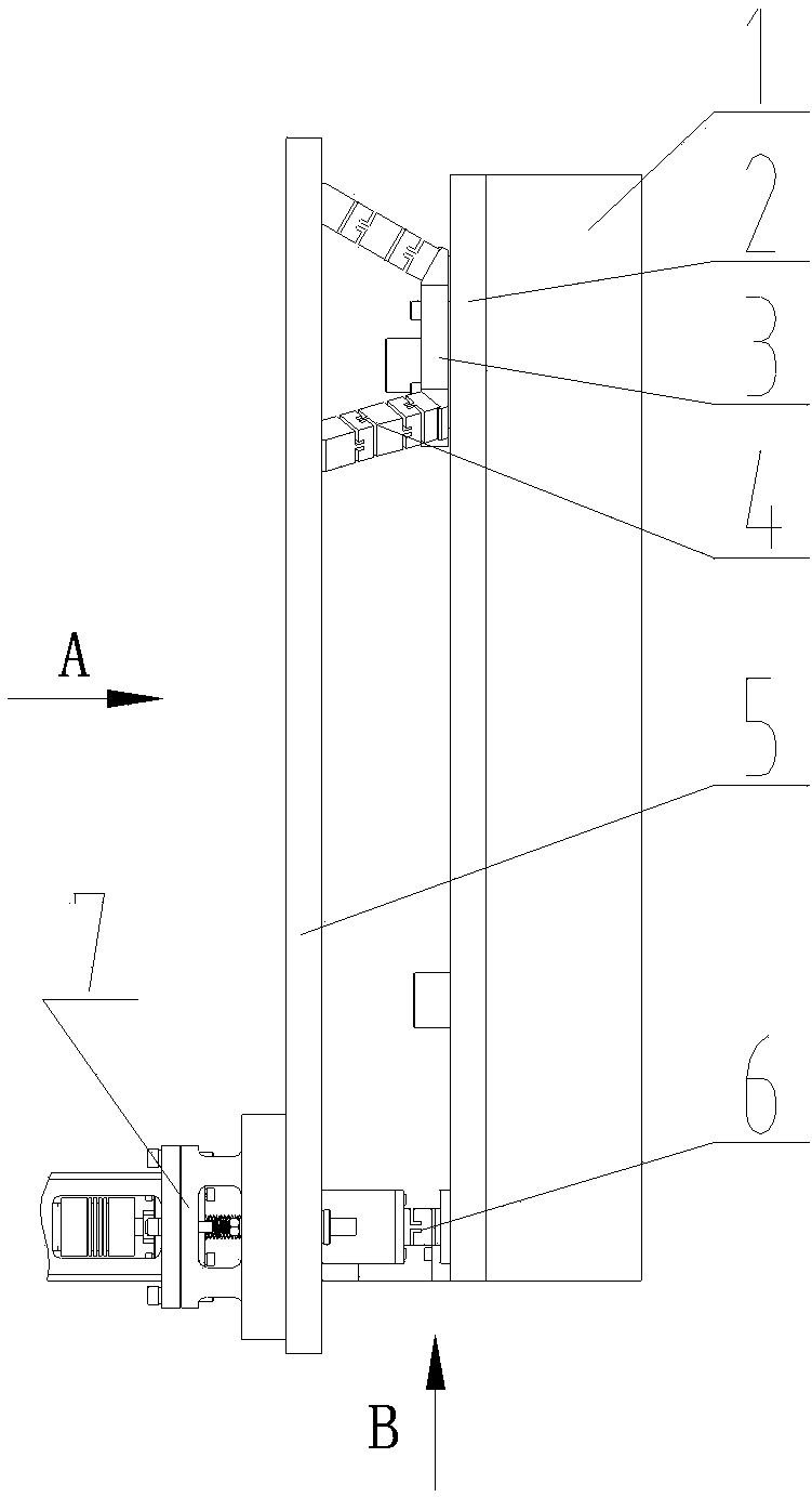 Flexible back supporting device for large-caliber reflector