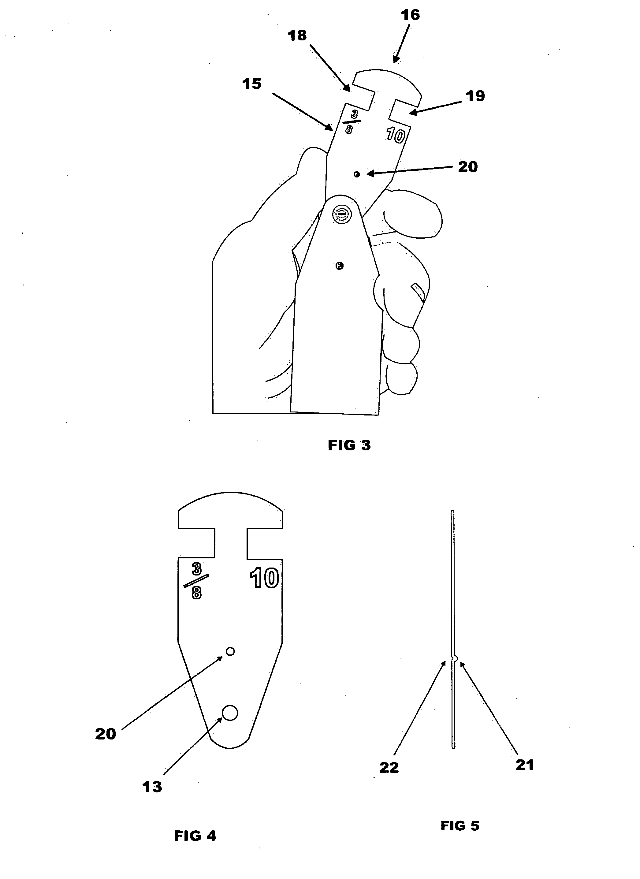 Nut and bolt sizing tool