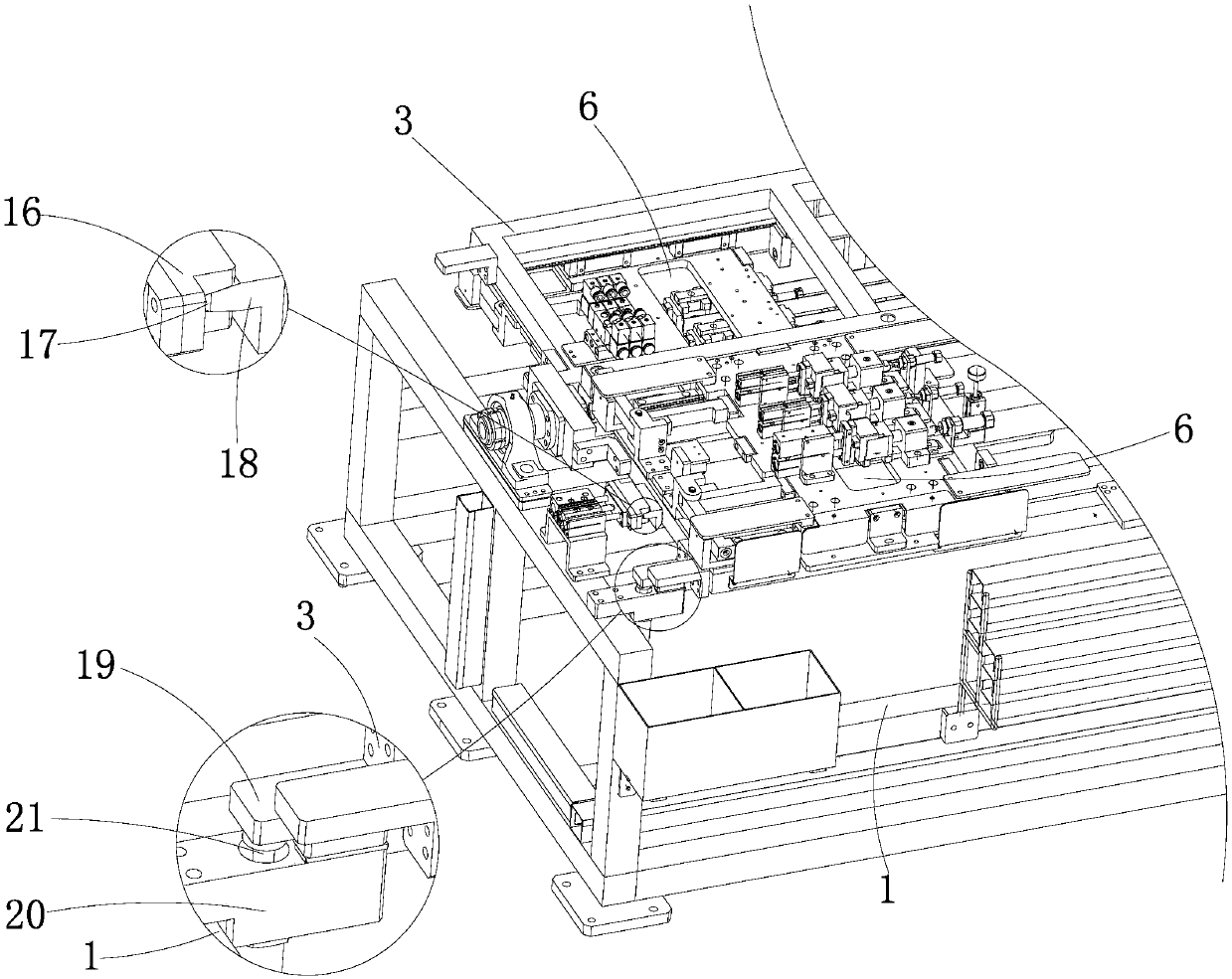 A column welding device