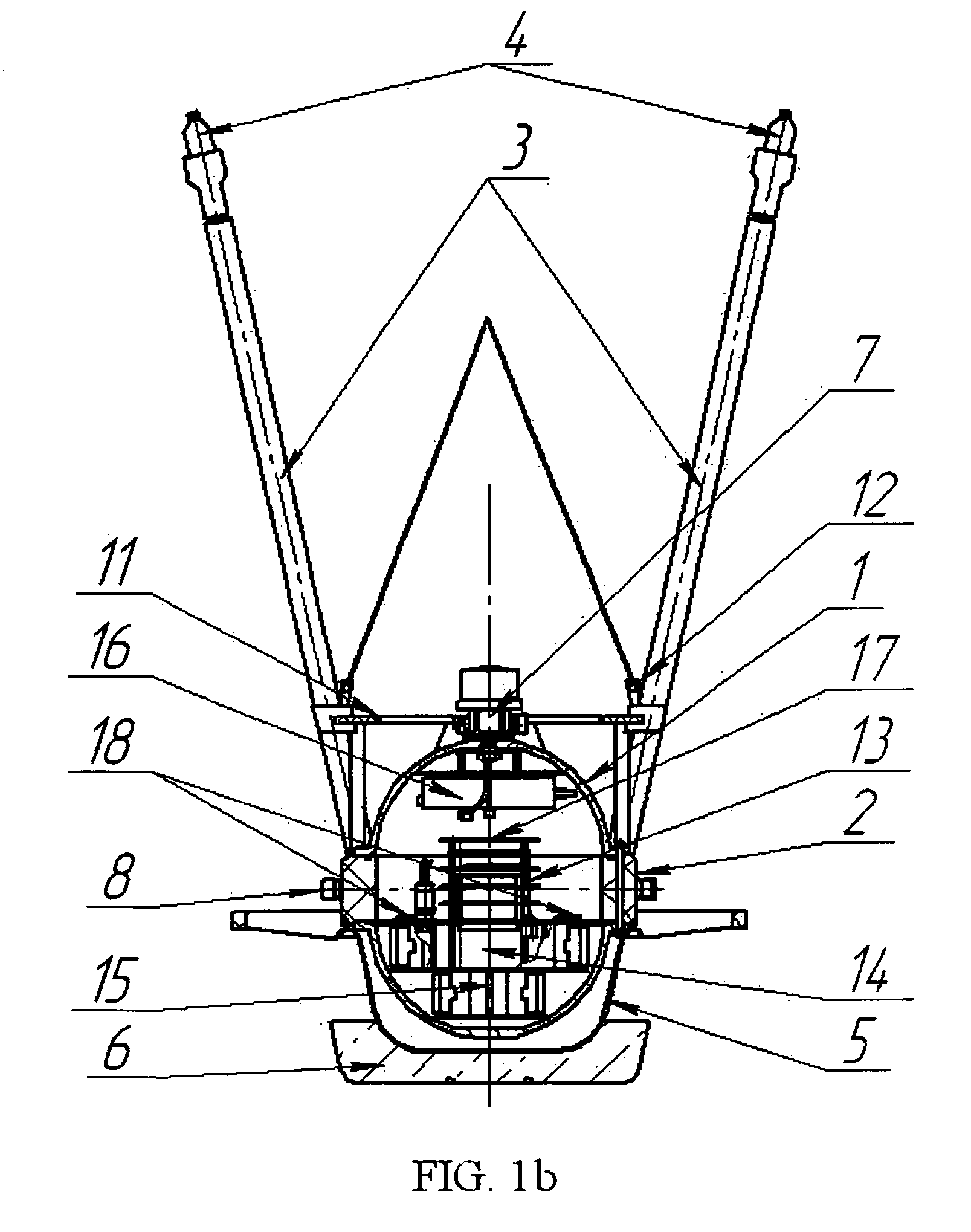 Bottom system for geophysical survey (variants)