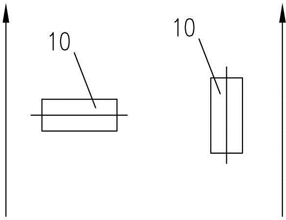 An anode carbon block suspended chain conveying system