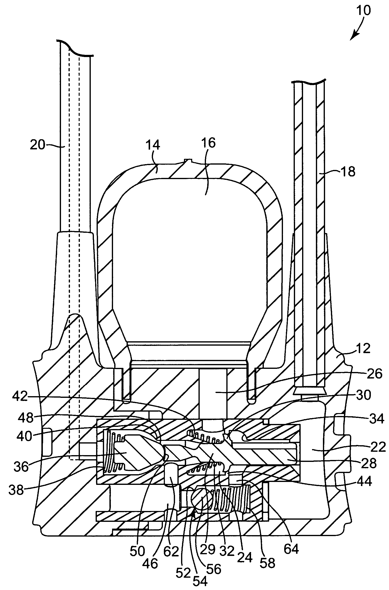 Implantable penile prosthesis pump