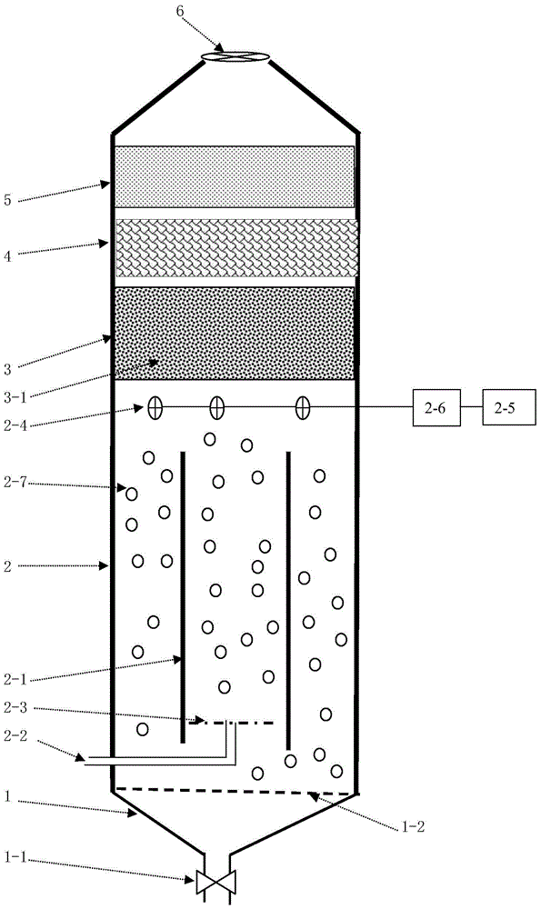 Low-concentration organic exhaust gas fluidization tower