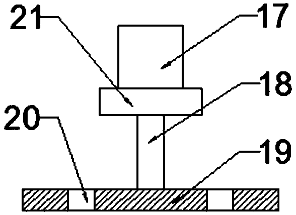 Stirring and mixing device for chemical fertilizer for crops