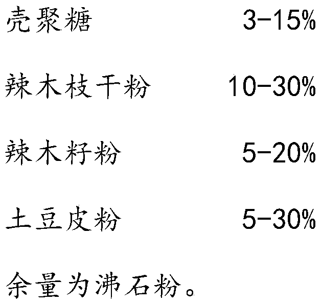 Animal husbandry sewage flocculating agent with natural ingredients