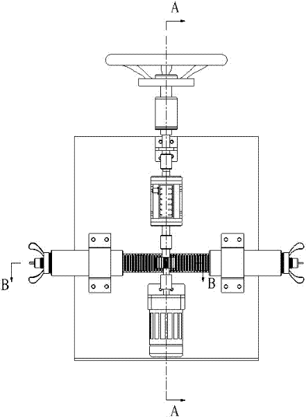 Steering wheel road feel simulating device with adjustable rotating angle range