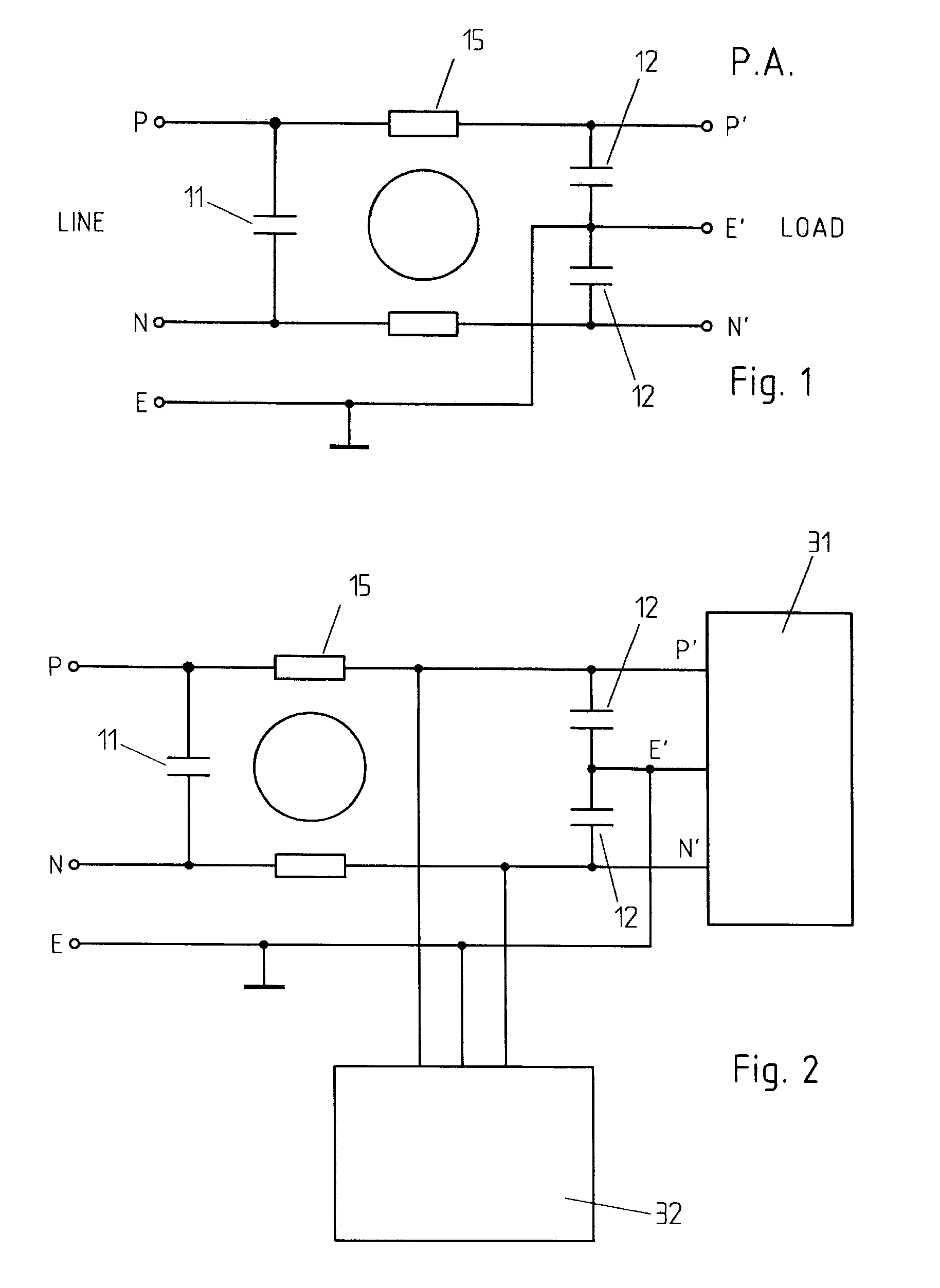 Active emc filter for medical applications