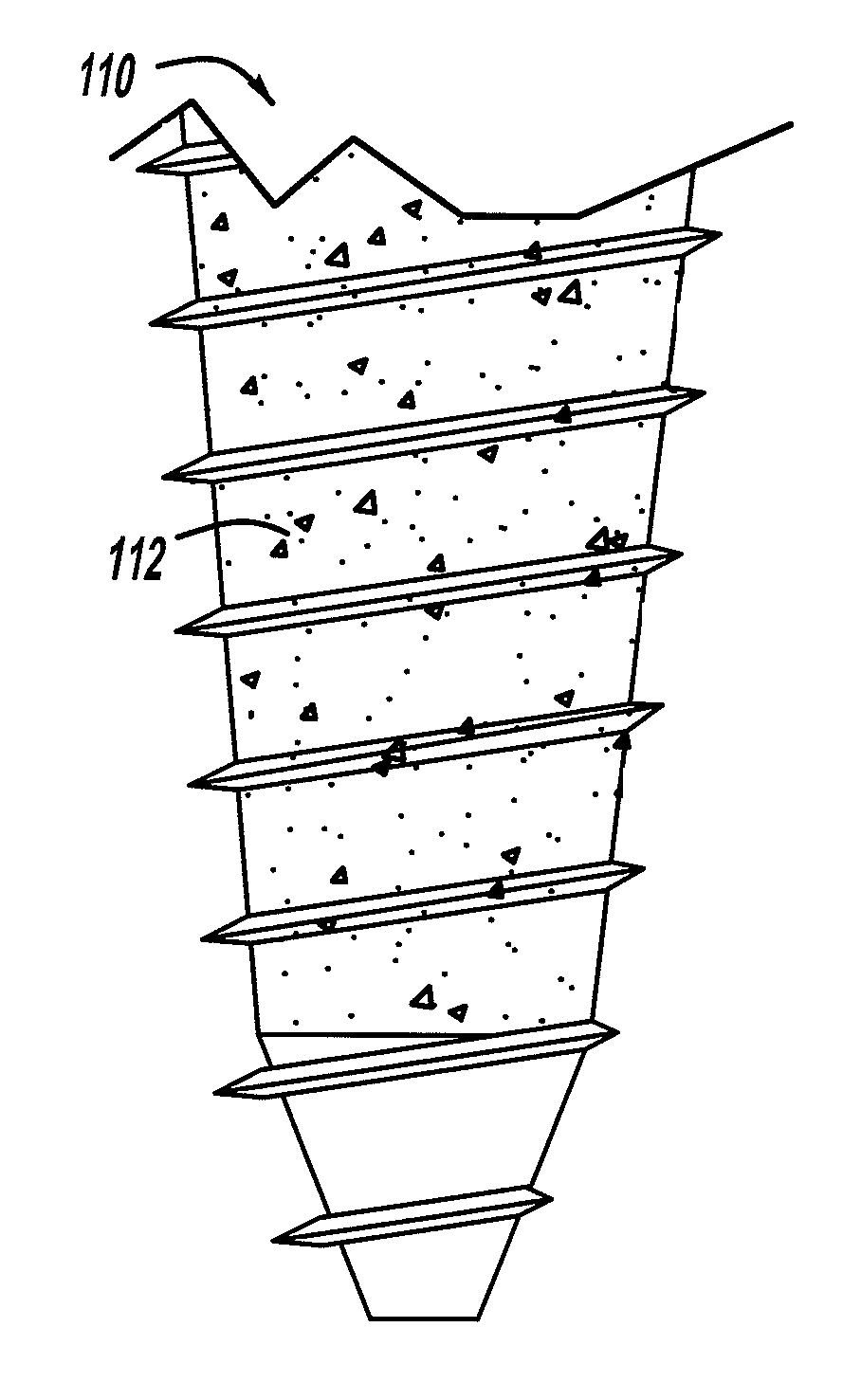 Surgical screw including a body that facilitates bone in-growth