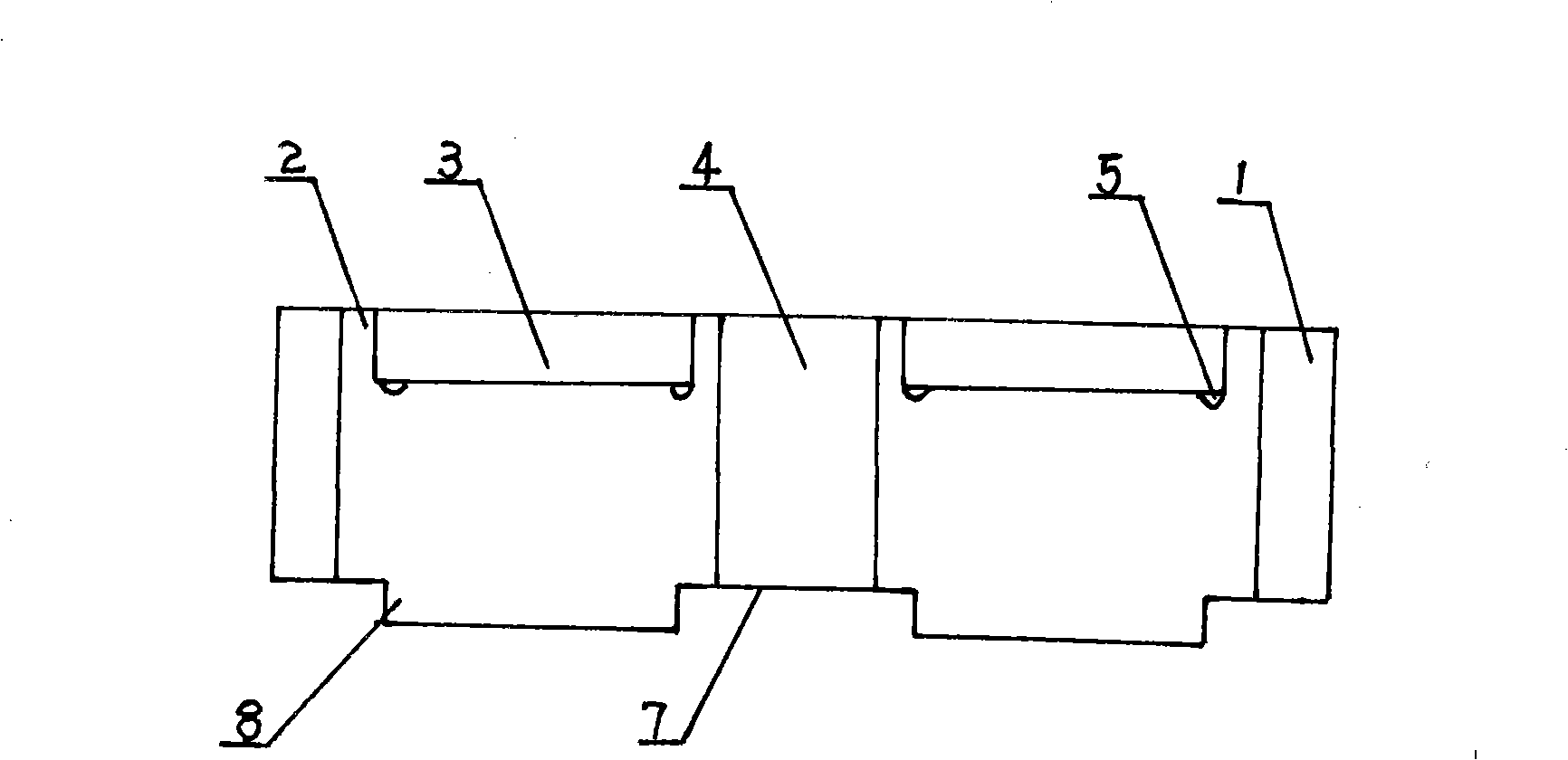 Environment protection buckling press through-combining type antiseismic wall structure