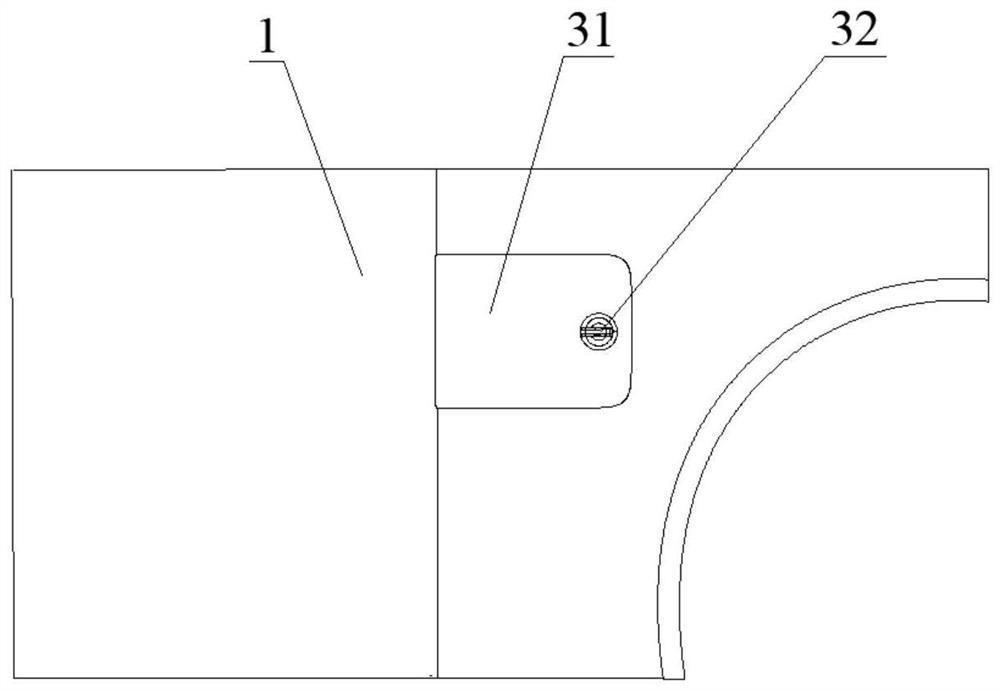 An opening structure for a maintenance cover for a vehicle