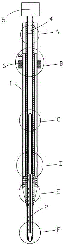 A kind of puncture deflation needle for treating rumen gas