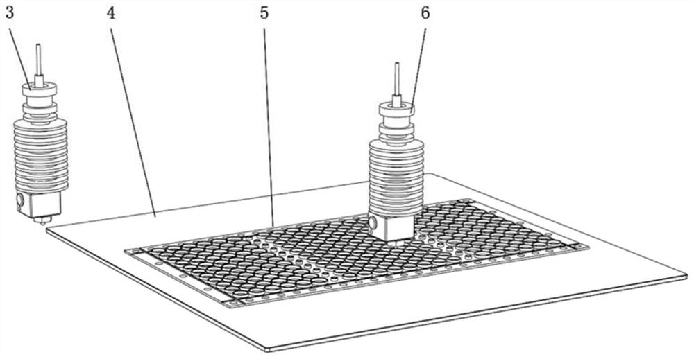 Curved surface conformal 4D printing method of thin-wall heterostructure and heterostructure