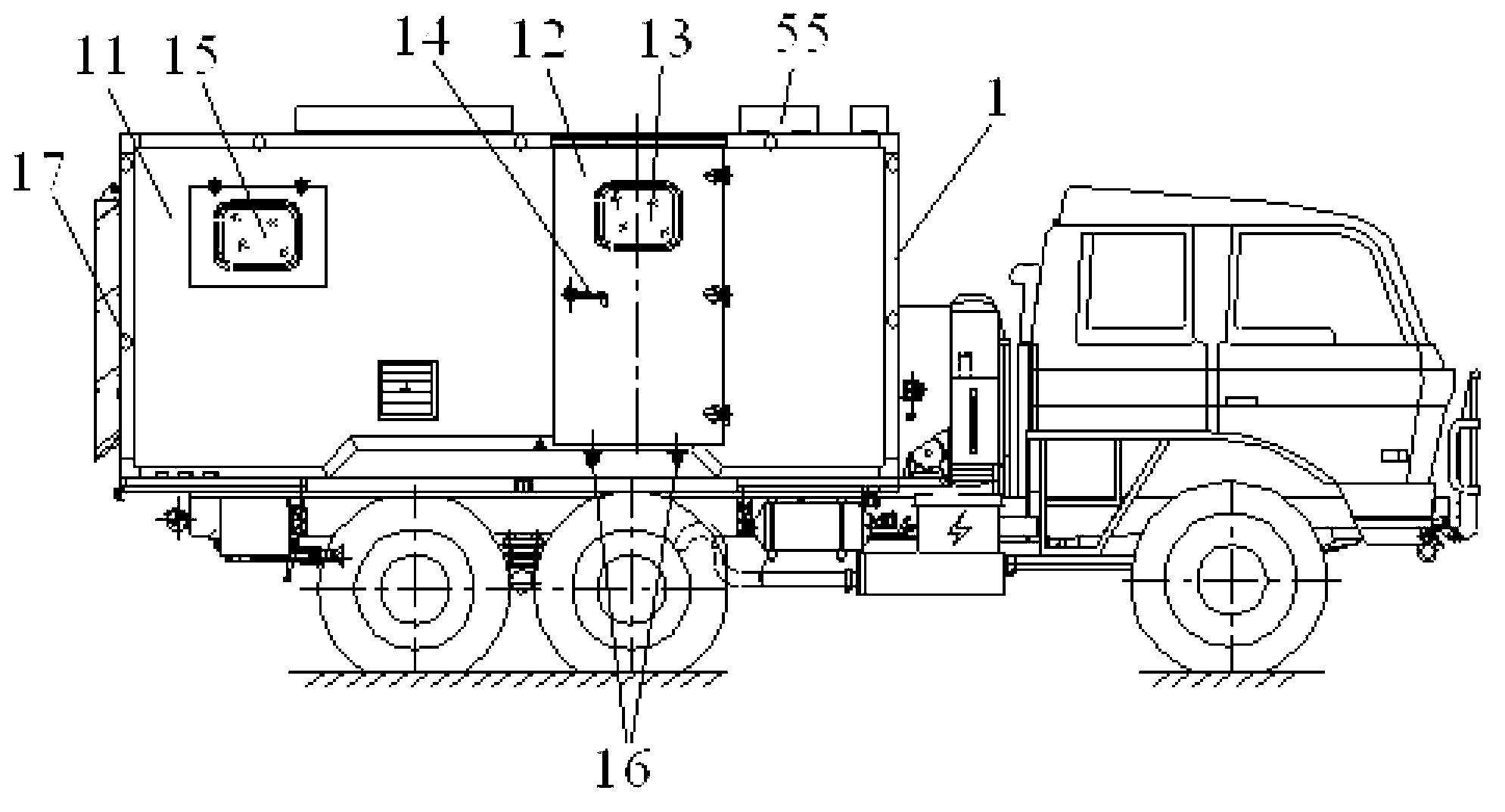 Kitchen vehicle compartment