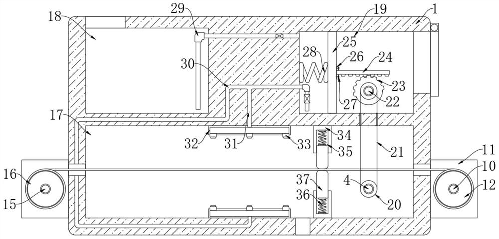 Humidifying device capable of controlling water quantity for non-woven fabric processing