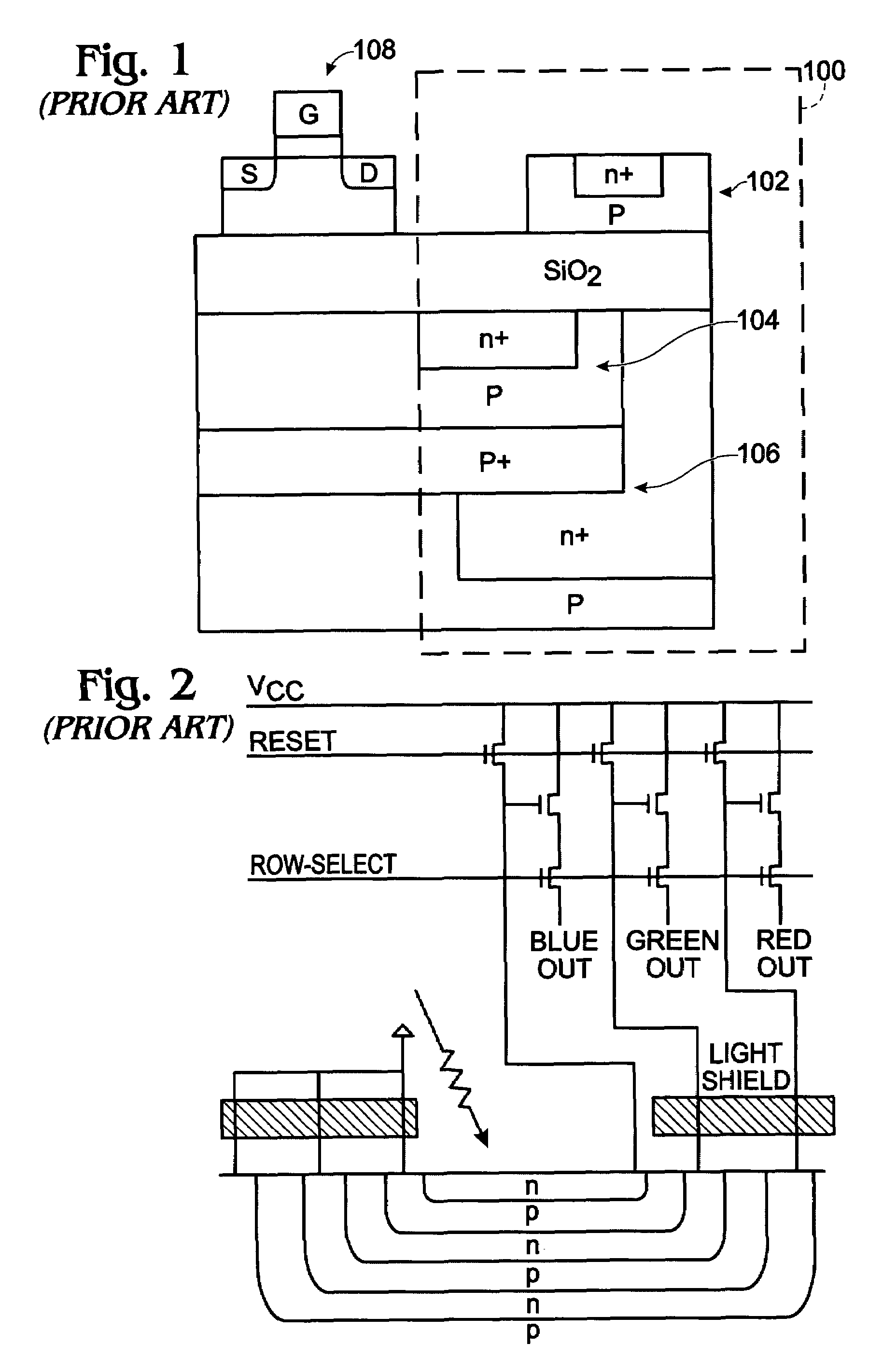 High energy implant photodiode stack