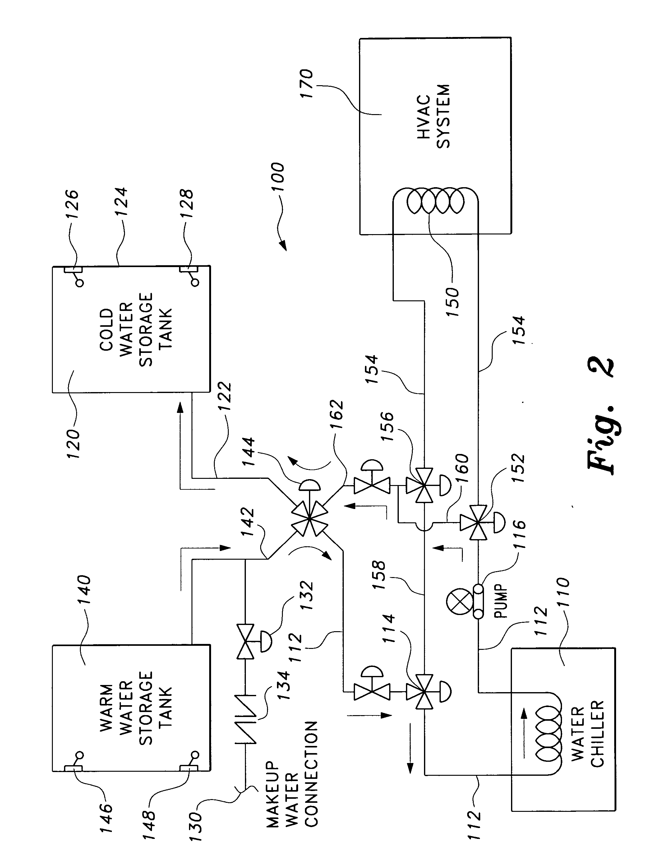 Chilled water storage for milk cooling process