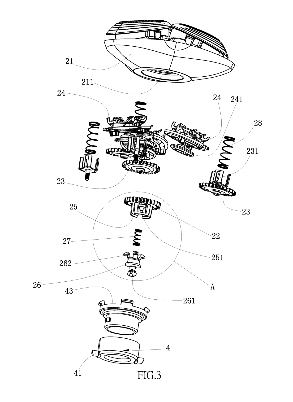 Detachable floating shaver