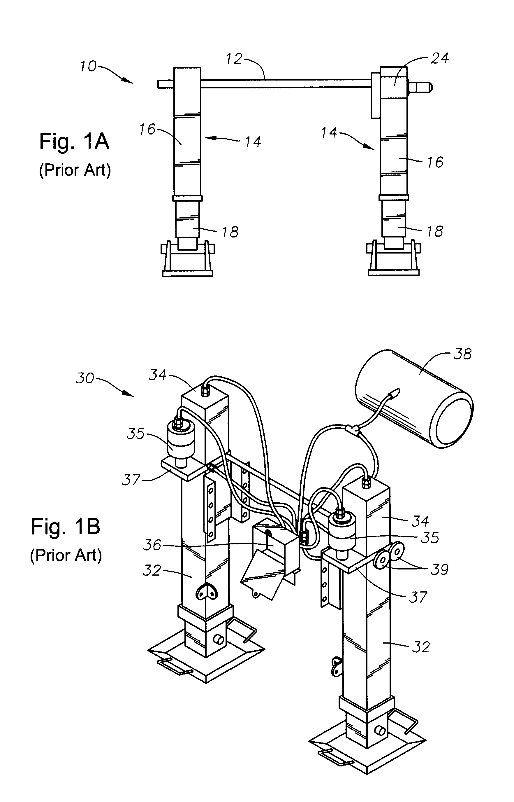 Landing gear control system for trailers