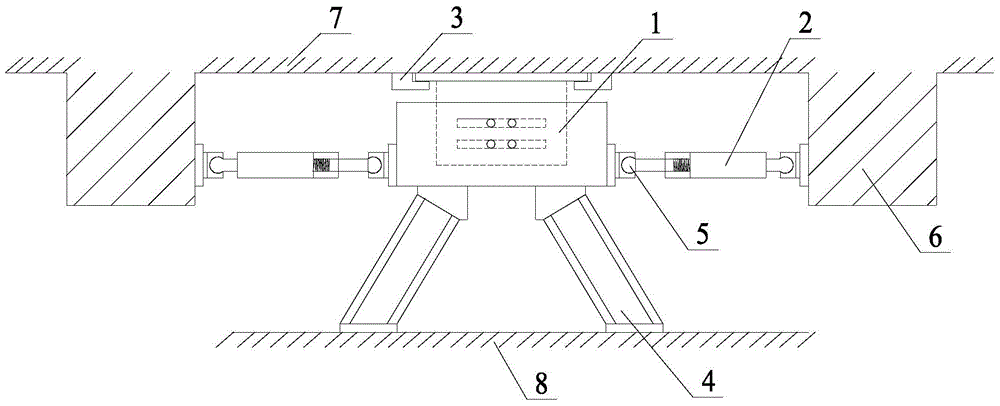 Compound damping and limiting device for horizontal-direction friction viscosity of photovoltaic power station