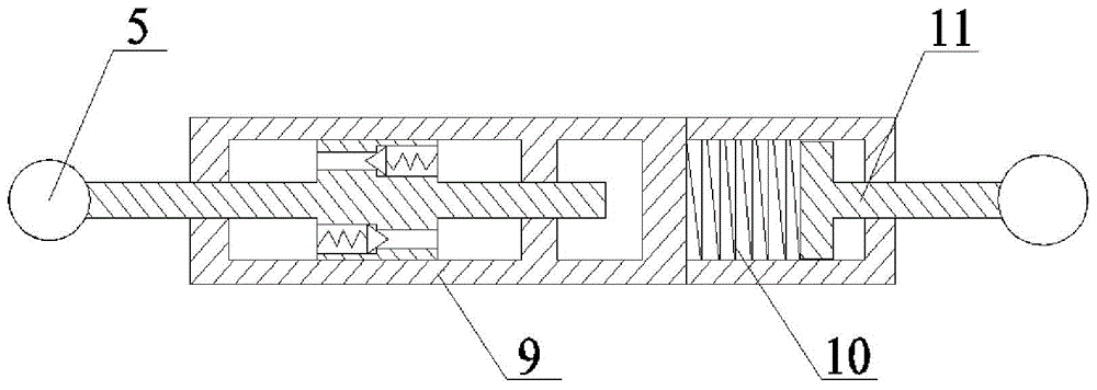 Compound damping and limiting device for horizontal-direction friction viscosity of photovoltaic power station