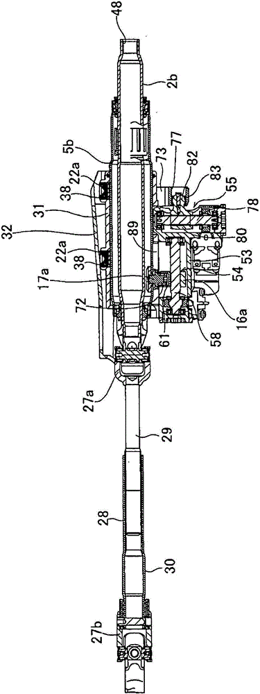 Position adjustment device for electric steering wheel