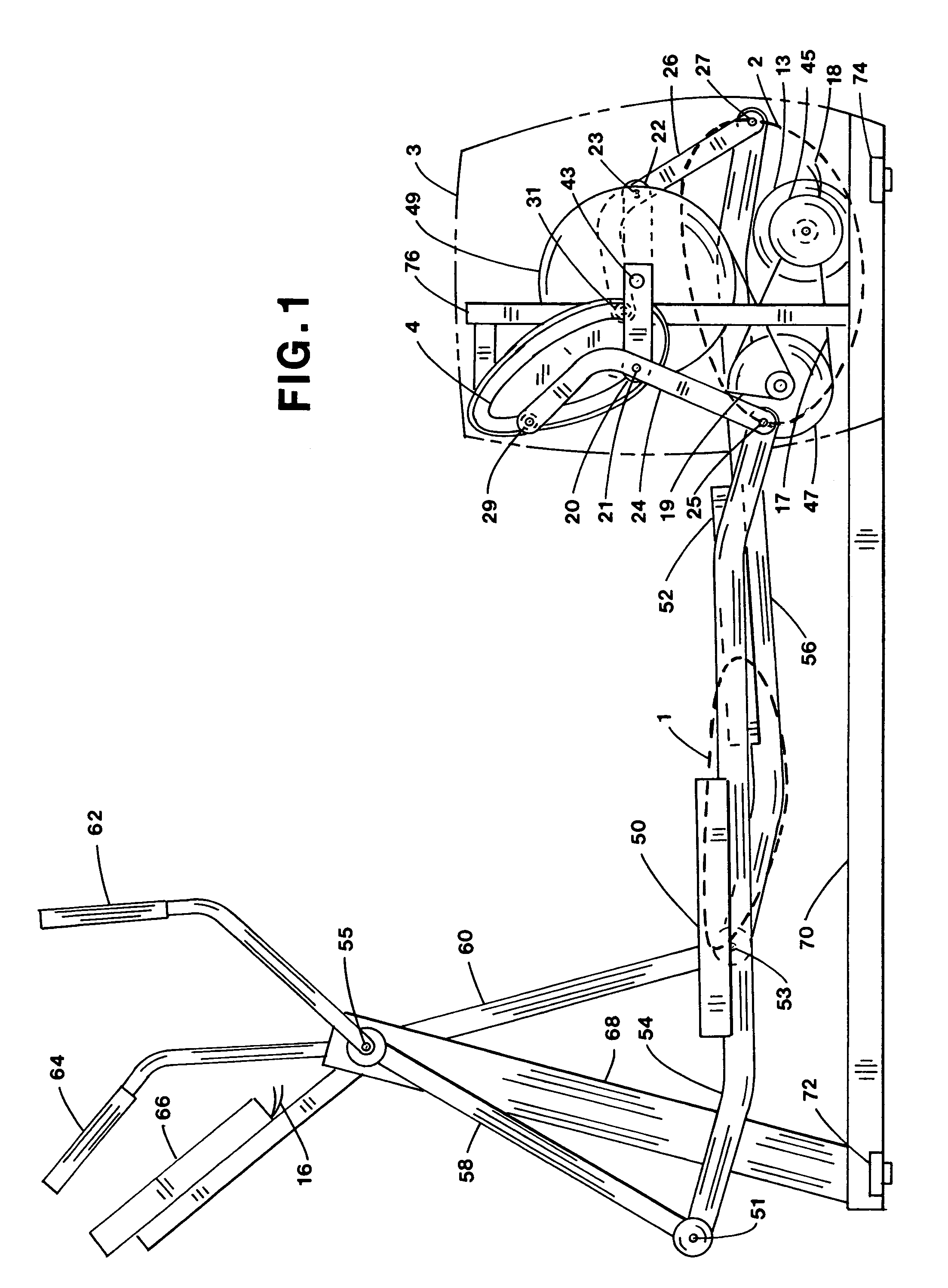 Elliptical exercise apparatus cams