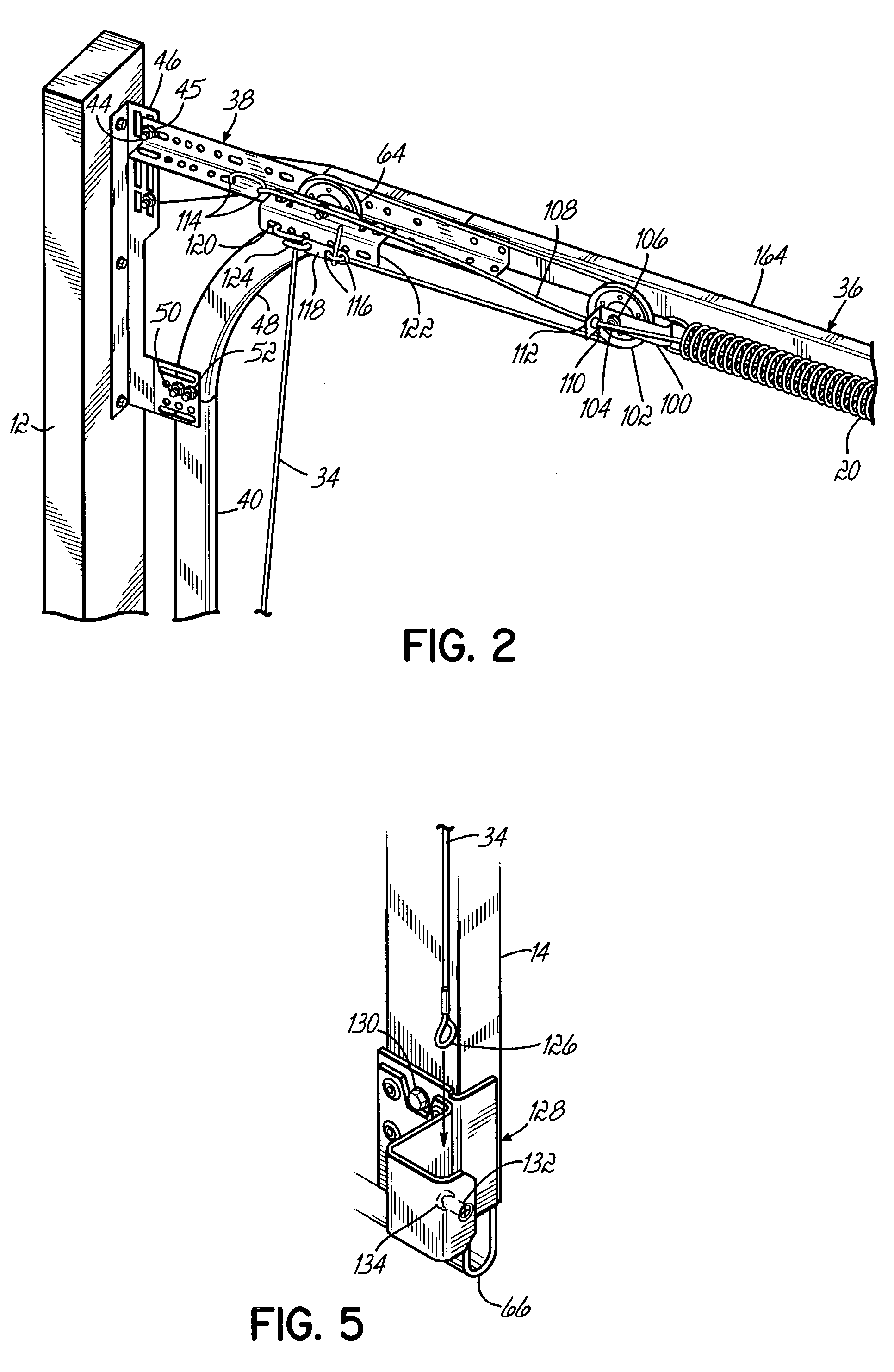 Low head room overhead door system with adjustable short radius track section