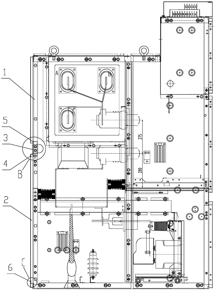 A distribution cabinet