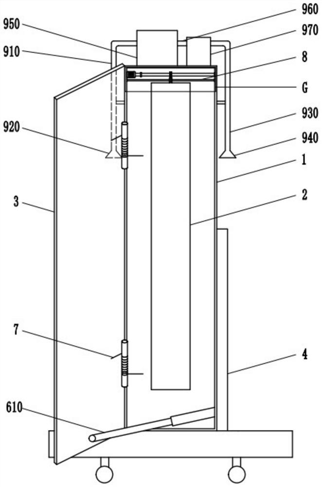 Ultraviolet disinfection vehicle device used for basic nursing